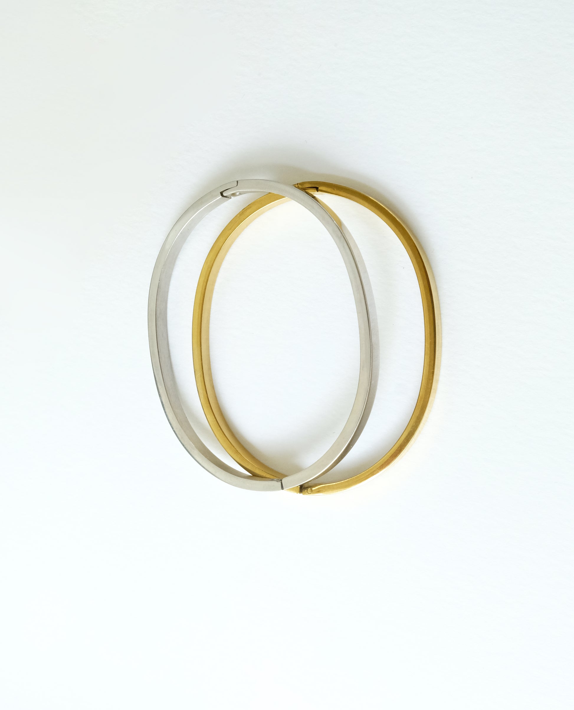 Two-Tone Minimalist Bracelet Duo
