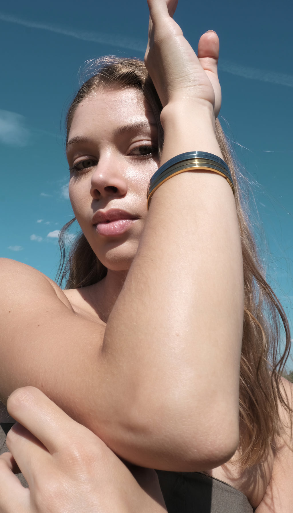 Two-Tone Minimalist Bracelet Duo