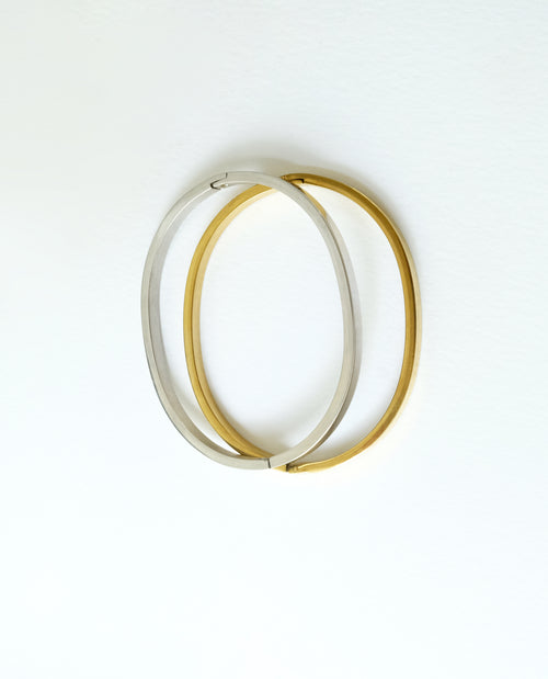 Two-Tone Minimalist Bracelet Duo