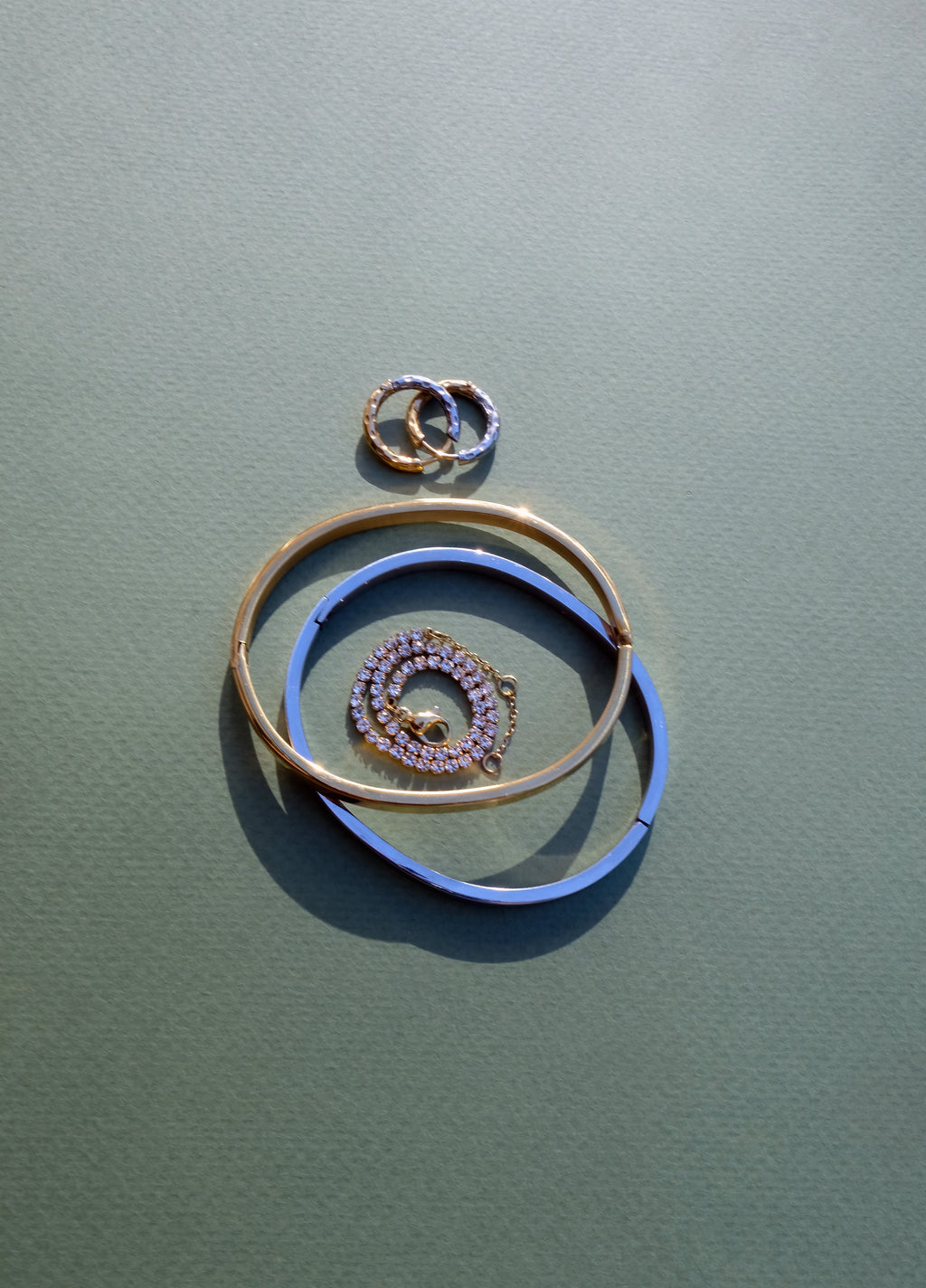 Two-Tone Minimalist Bracelet Duo