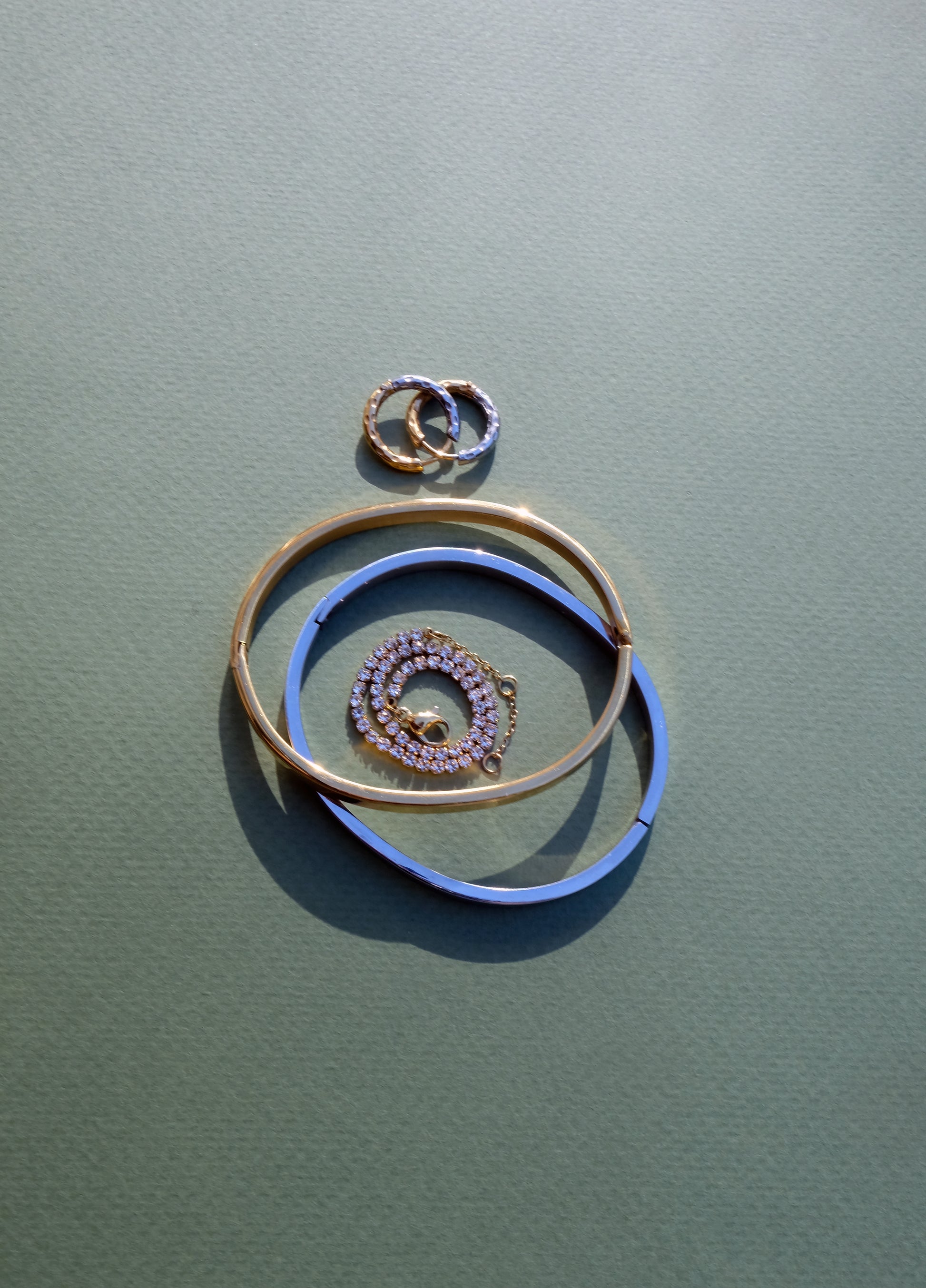 Two-Tone Minimalist Bracelet Duo
